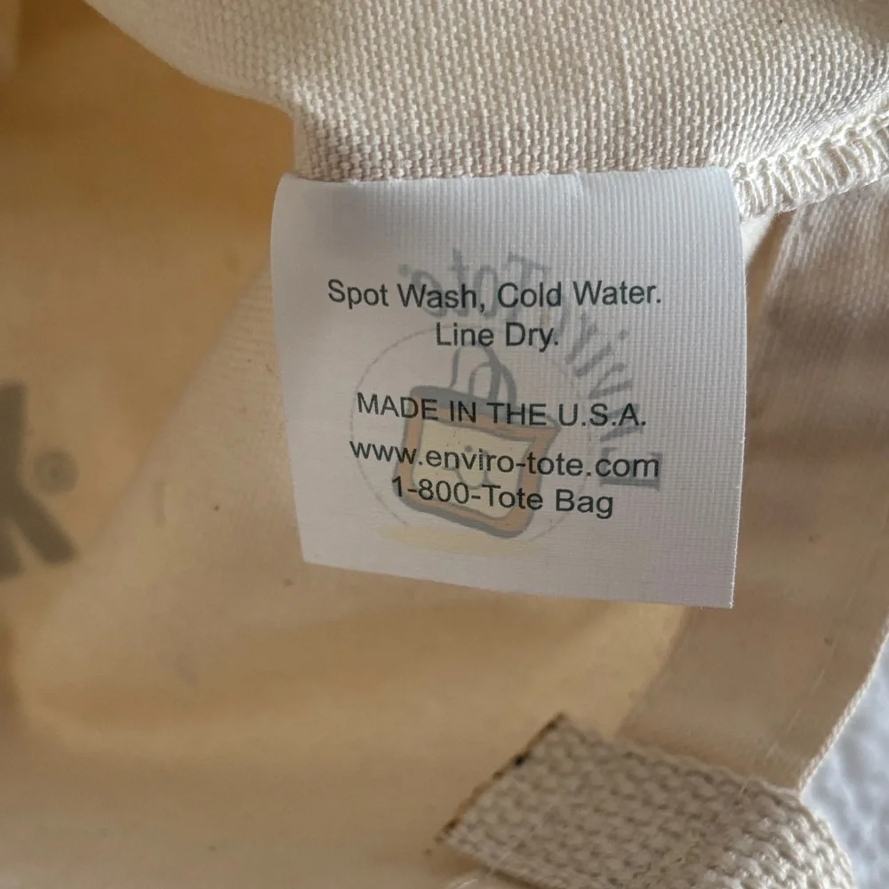 Birkenstock Houston NWOT”BOOTS OFF.BIRKS ON” Natural Canvas Tote - Picture 10 of 10